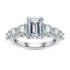 Anel Amara Esmeralda Moissanite