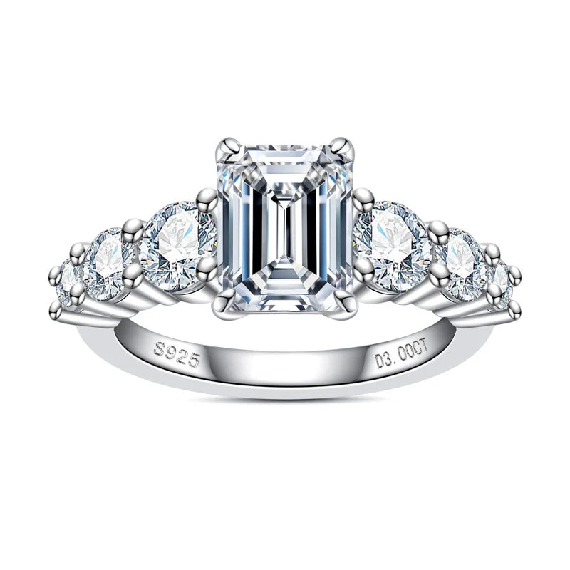 Anel Amara Esmeralda Moissanite