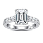 Anel Aura Esmeralda Moissanite