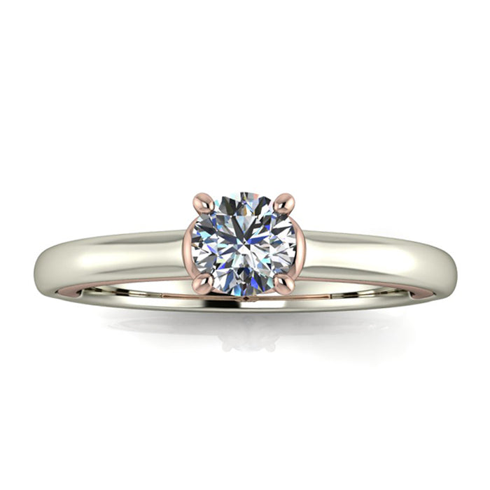 Anel de noivado com diamante Roma