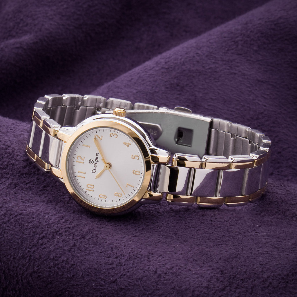 Relógio Feminino coleção Champion & Conjunto Colar e Brincos
